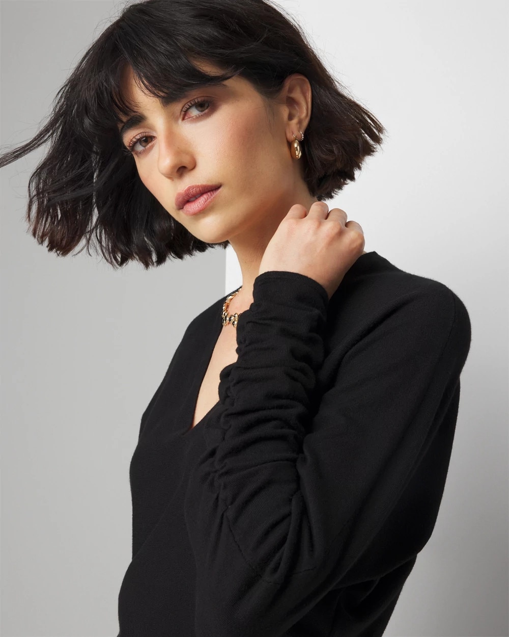 Long Sleeve Dolman Sweater Dress