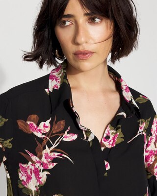 Long-Sleeve Flare Cuff Shirt click to view larger image.