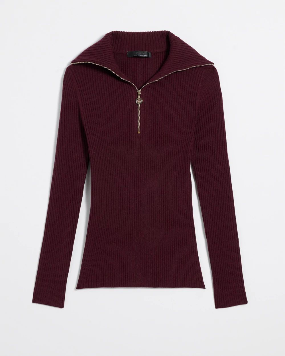 Rib Half Zip Pullover