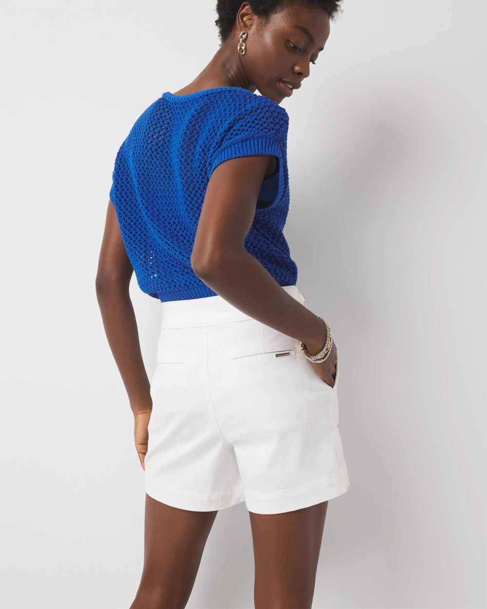 Extra High-Rise Novelty Waist Denim Short