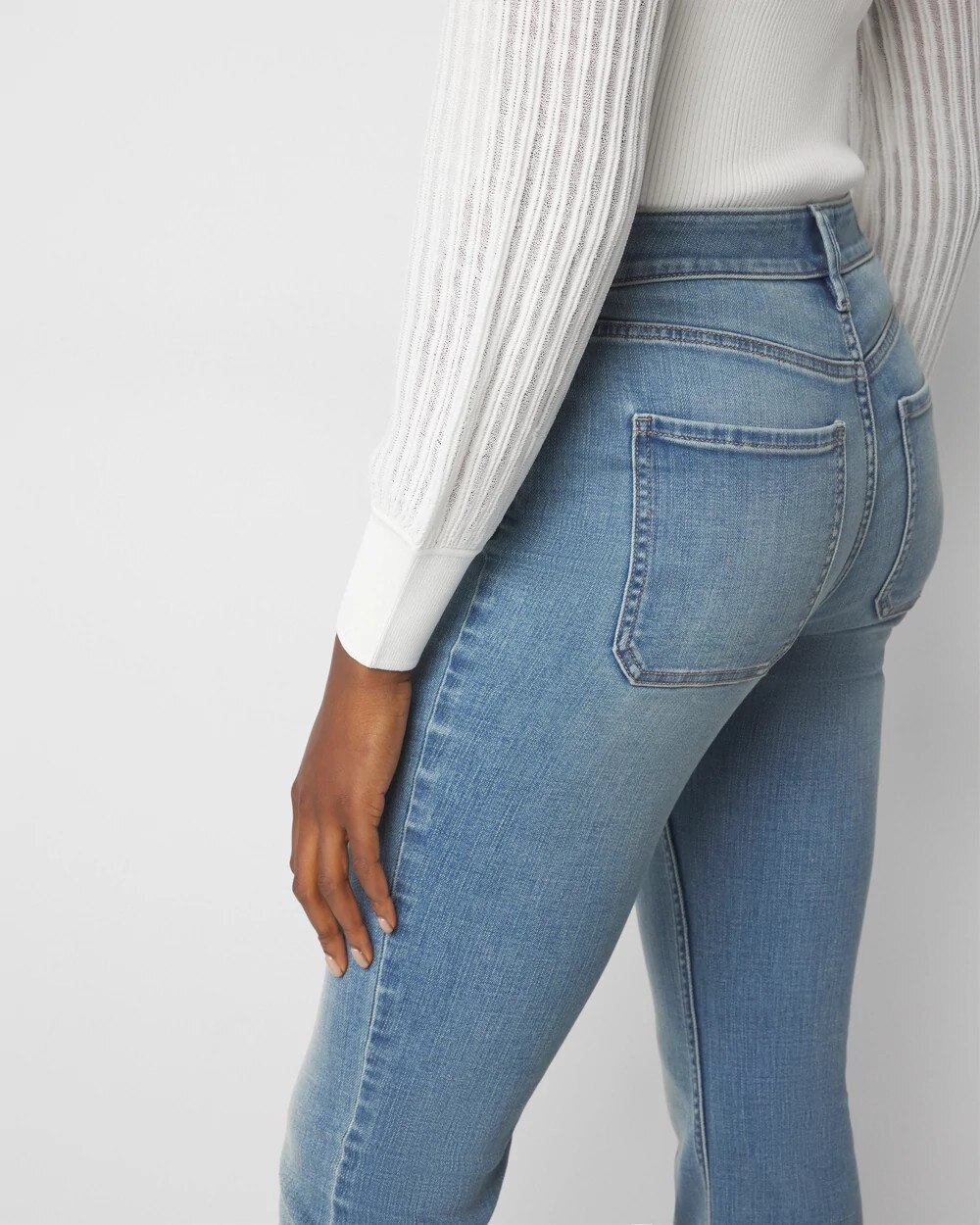High Rise Patch Pocket Bootcut Jean - image 3