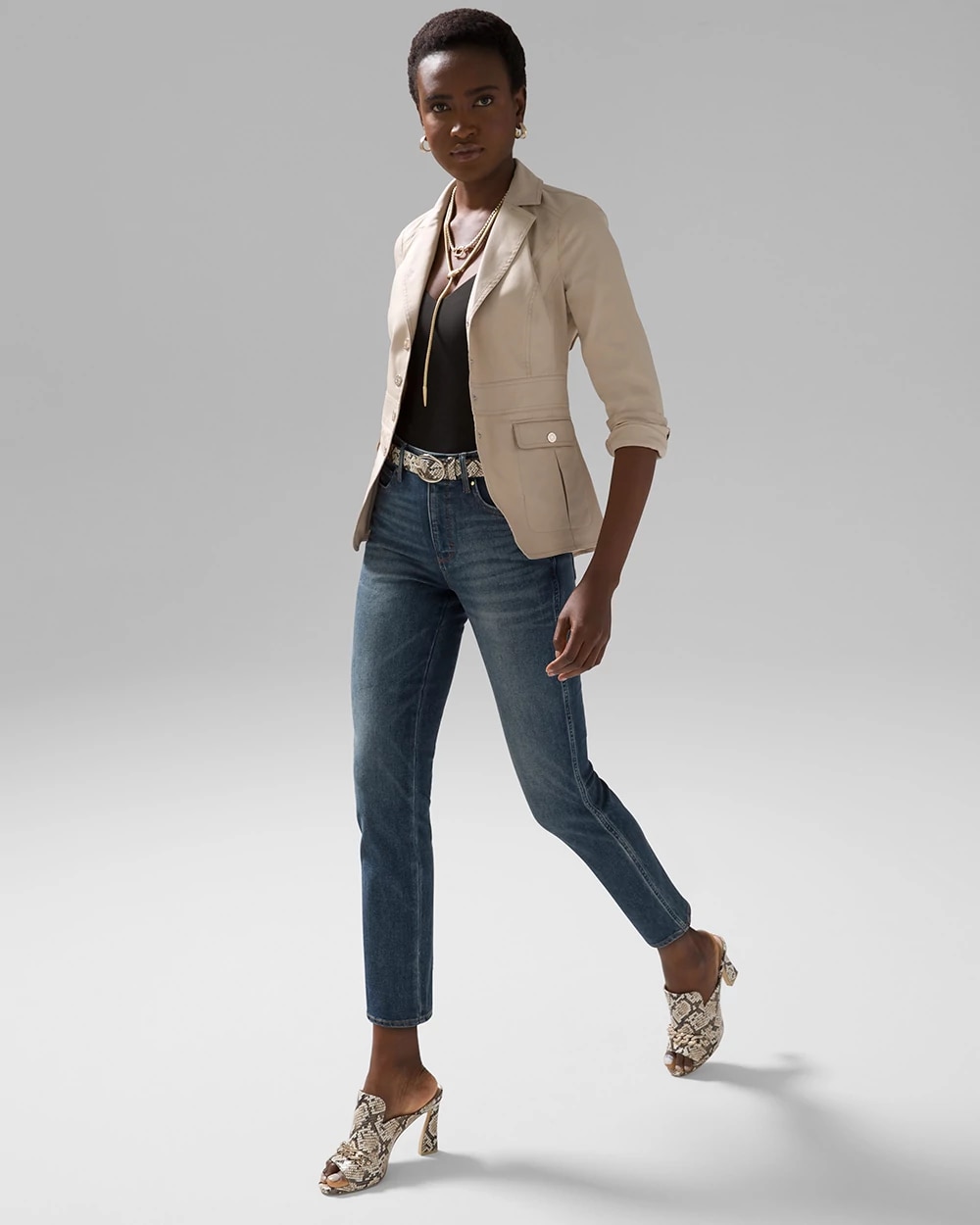 High-Rise Sculpt Straight Jeans