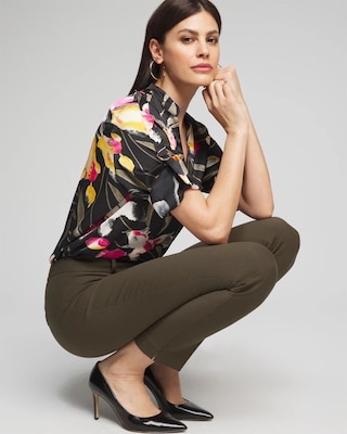 Outlet WHBM Long Sleeve Utility Shirt click to view larger image.