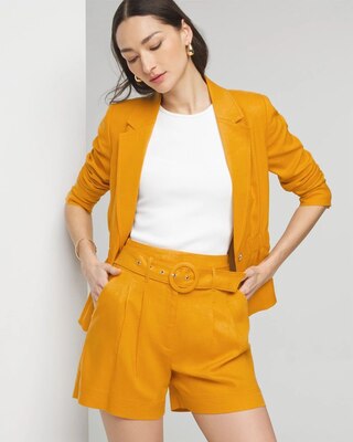 Extra High-Rise Belted Shorts