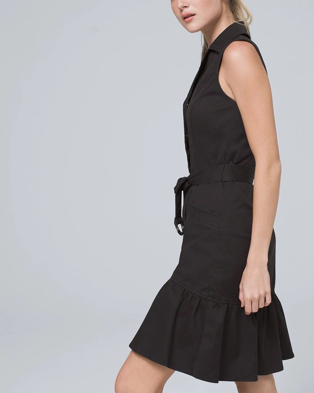 Fit-and-Flare Utility Dress