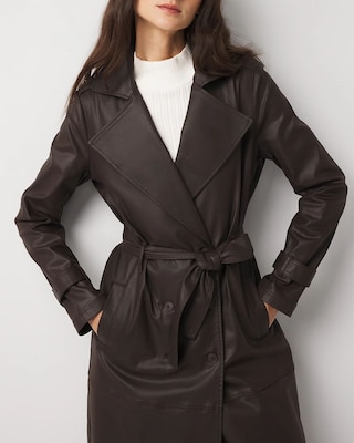 Coated Trench Coat click to view larger image.