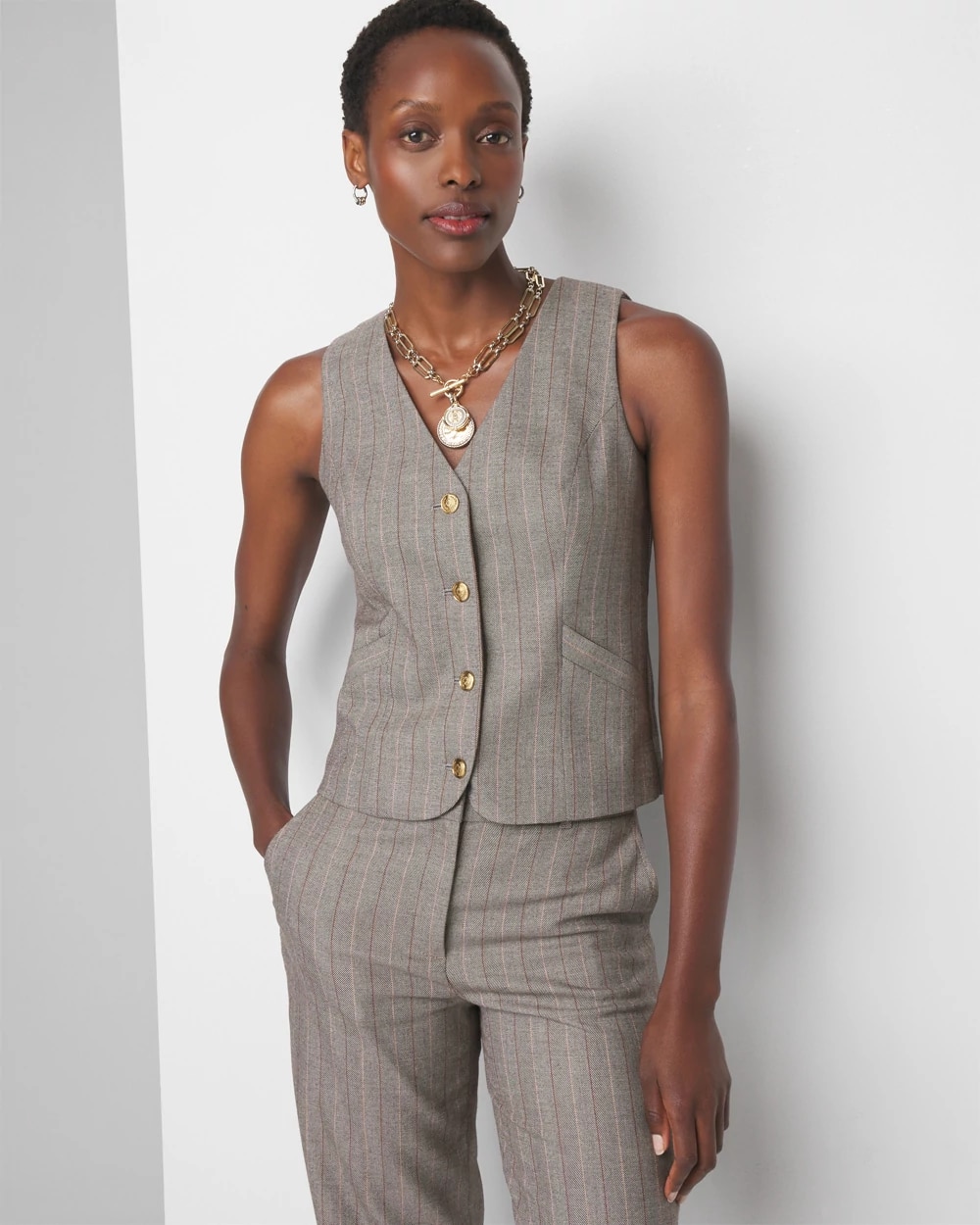 Plaid Vest