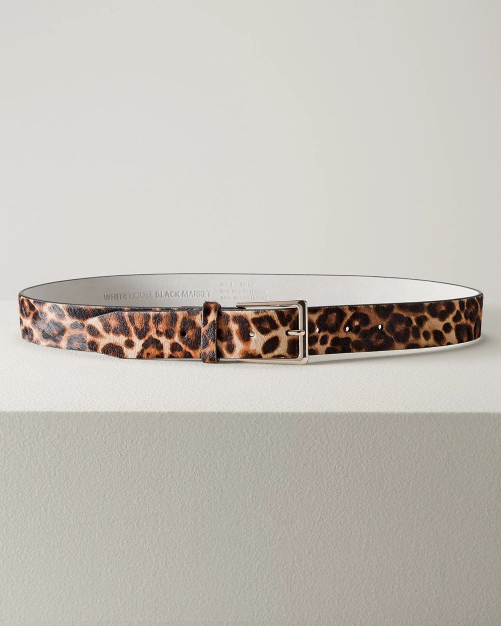 Leopard Print Haircalf Belt