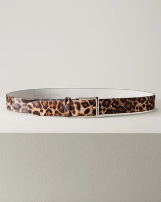 Leopard Print Haircalf Belt click to view larger image.