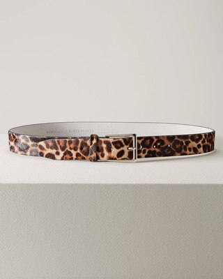 Leopard Print Haircalf Belt