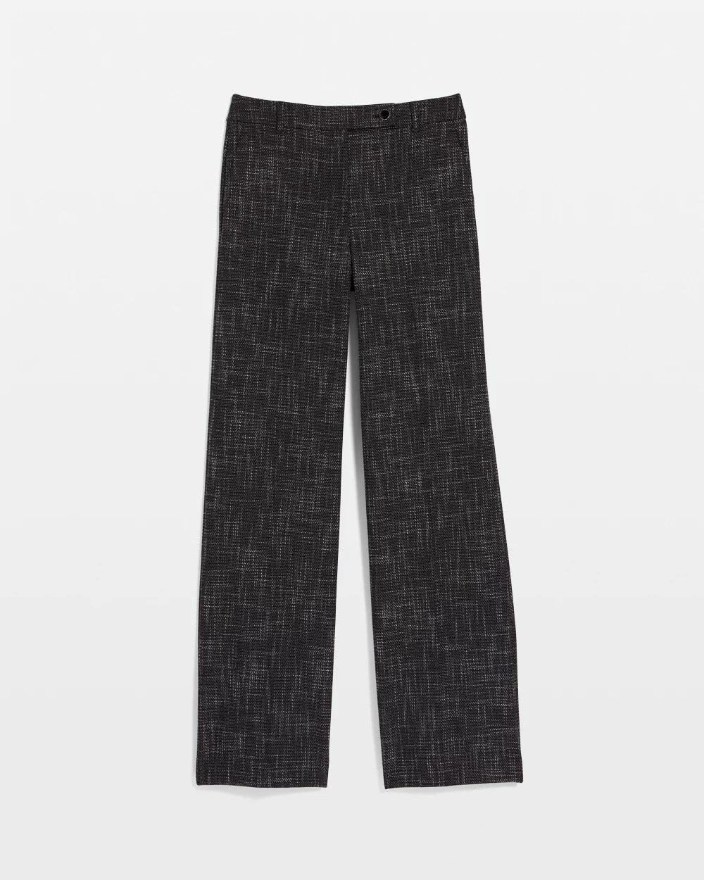 Tweed High Rise Wide Leg Pant