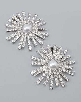 Faux Pearl Shoe Clips