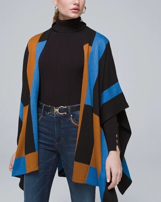 Colorblock Ruana Wrap | White House Black Market