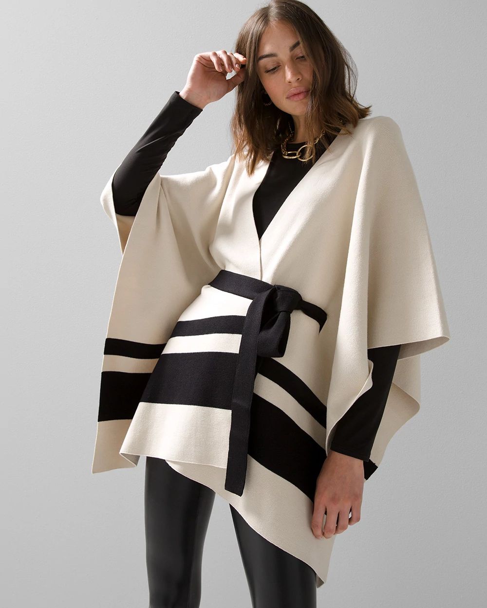 Striped Ruana