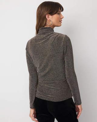 WHBM FORME™ Stretch Metallic Long-Sleeve Tee click to view larger image.