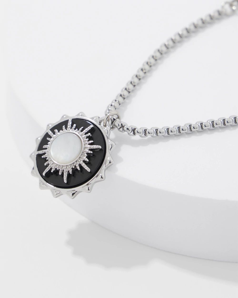 Silver Onyx Charm Bracelet