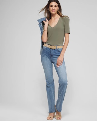 Outlet WHBM Puff Sleeve Top