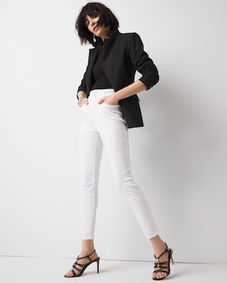 Petite Extra High-Rise Braided Waist Skinny Jean click to view larger image.