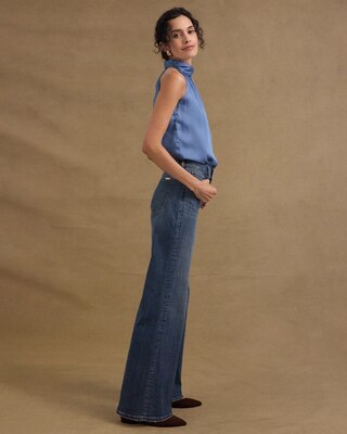 High-Rise Wide Leg Jeans click to view larger image.