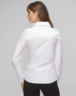Long Sleeve Poplin Wrap Shirt