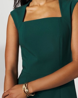Square Neck Sheath Dress click to view larger image.