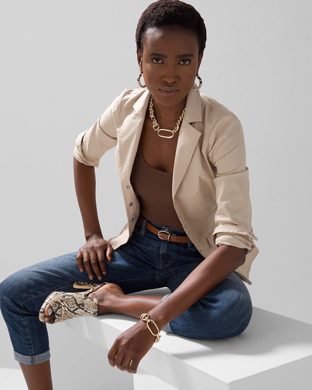 WHBM FORME™ All Ways Stretch Dual Neck Tank