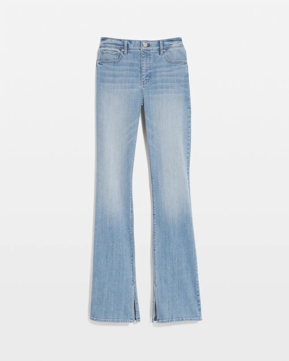 High-Rise Slit Hem Bootcut Jean click to view larger image.