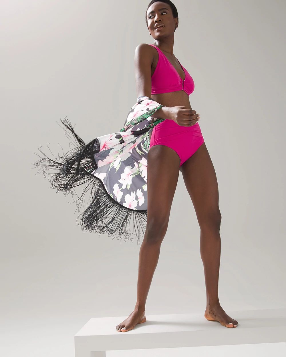 High-Waist Wrap Bikini Bottom
