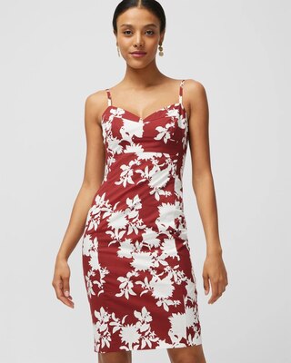 Poplin Bustier Sheath Dress