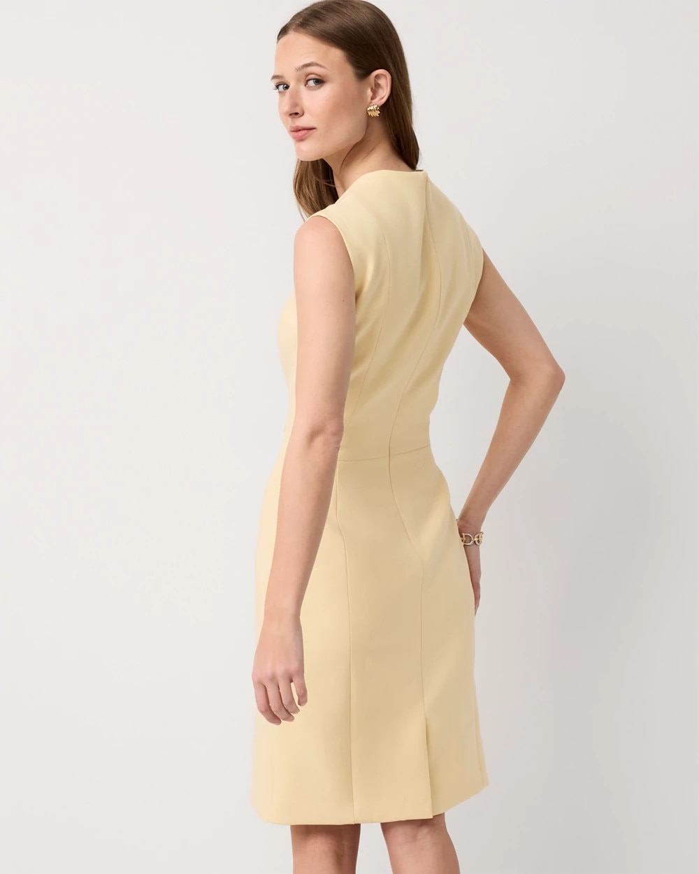 Square Neck Sheath Dress