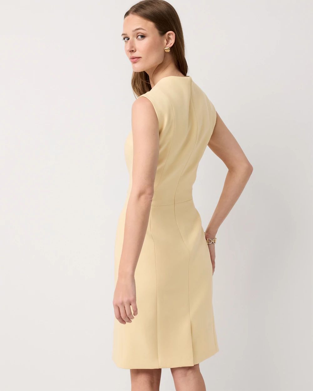 Square Neck Sheath Dress click to view larger image.