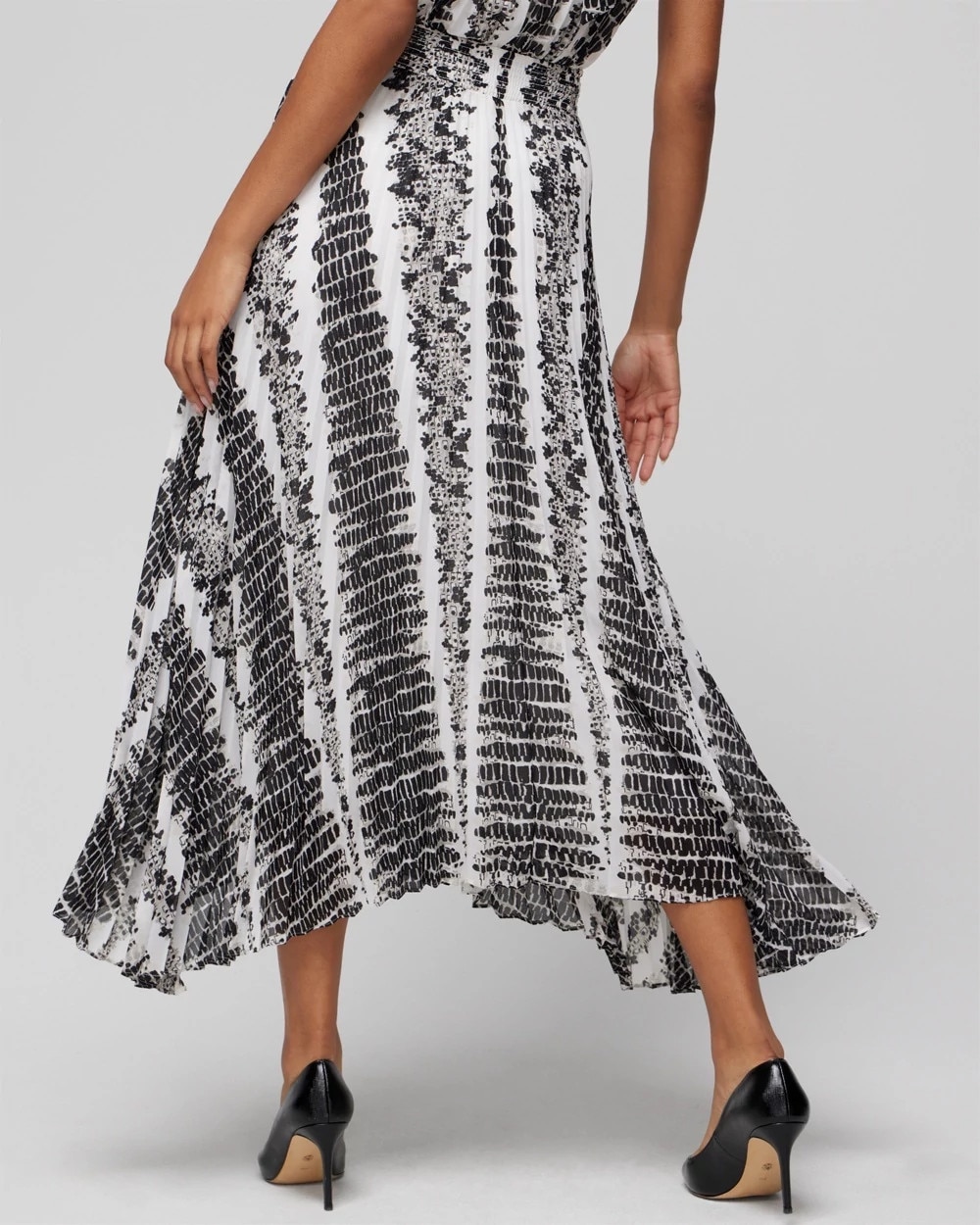 Pleated Midi Skirt