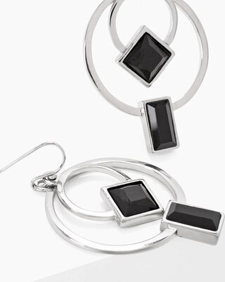 Double Hoop Geometric Earrings
