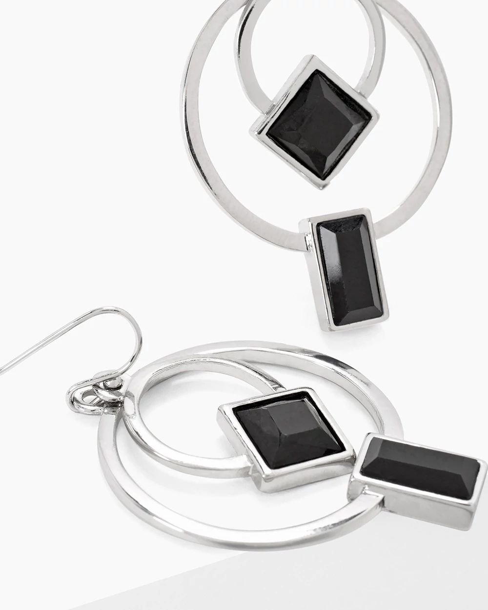 Double Hoop Geometric Earrings