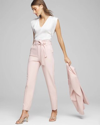Curvy Fluid Tapered Ankle Pants