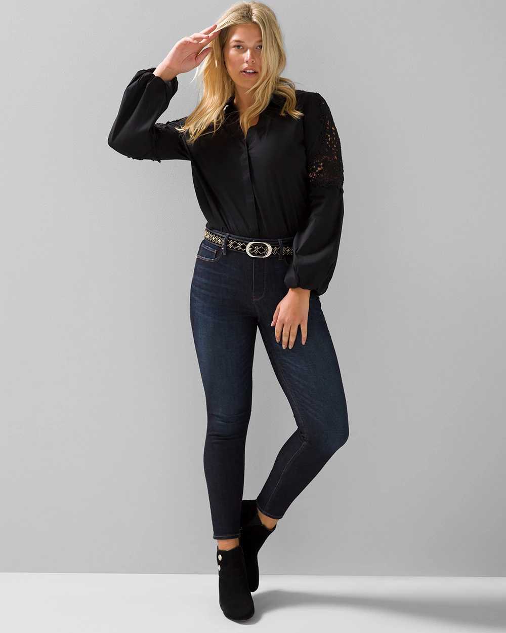 Curvy High-Rise Sculpt Skinny Ankle Jeans