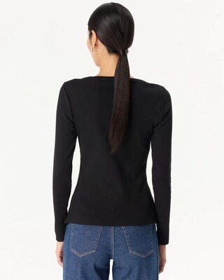 Ribbed Long Sleeve Top click to view larger image.