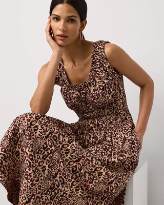 Ruched Tank Midi Dress click to view larger image.