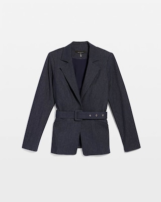 Denim-Look Blazer click to view larger image.