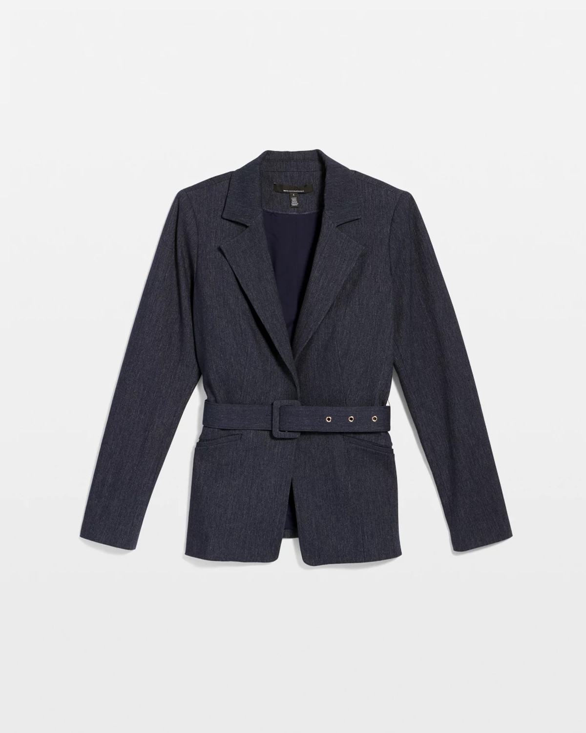 White House Black Market Petite Belted Blazer In Purple