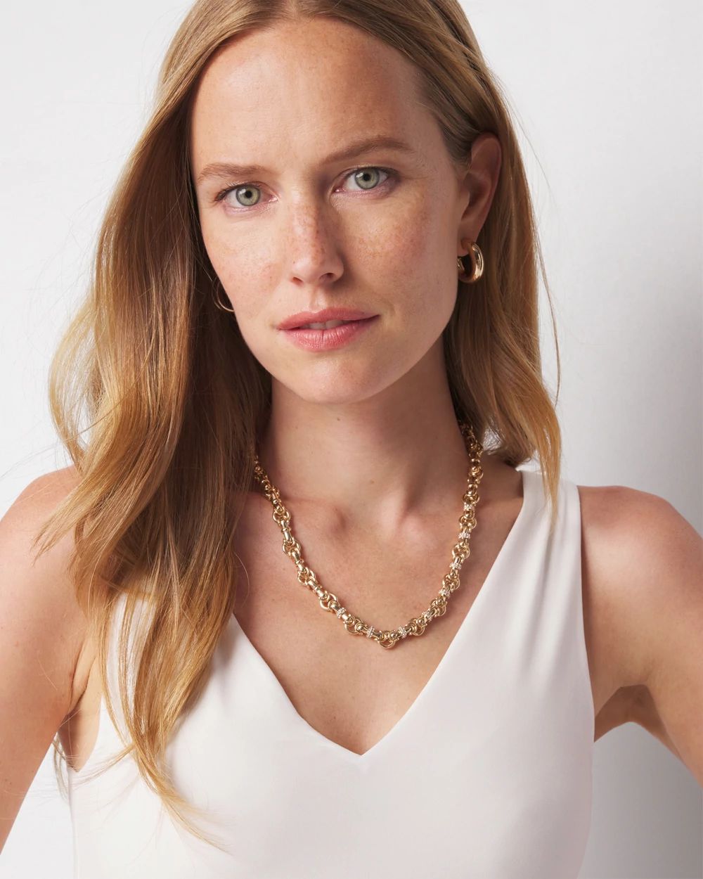 WHBM FORME™ All Ways Stretch Dual Neck Tank click to view larger image.