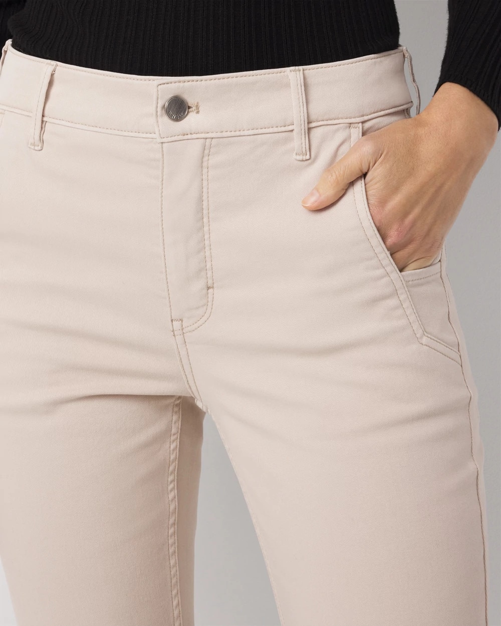 Pret Zip Hem High Rise Bootcut Jean