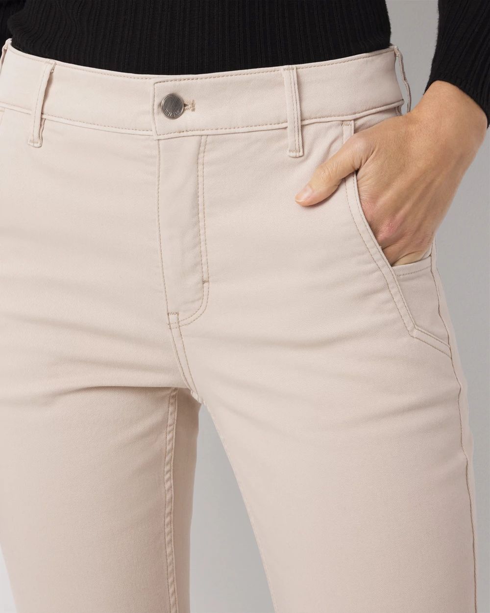 Pret Zip Hem High Rise Bootcut Jean click to view larger image.