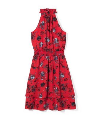 Smocked Waist Mini Halter Dress