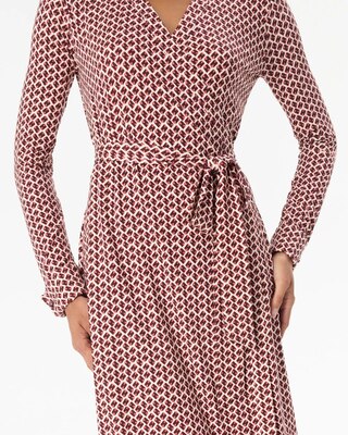 Collared Wrap Dress click to view larger image.