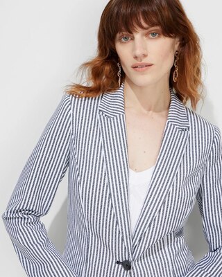 Outlet WHBM Long Sleeve Button-Front Blazer