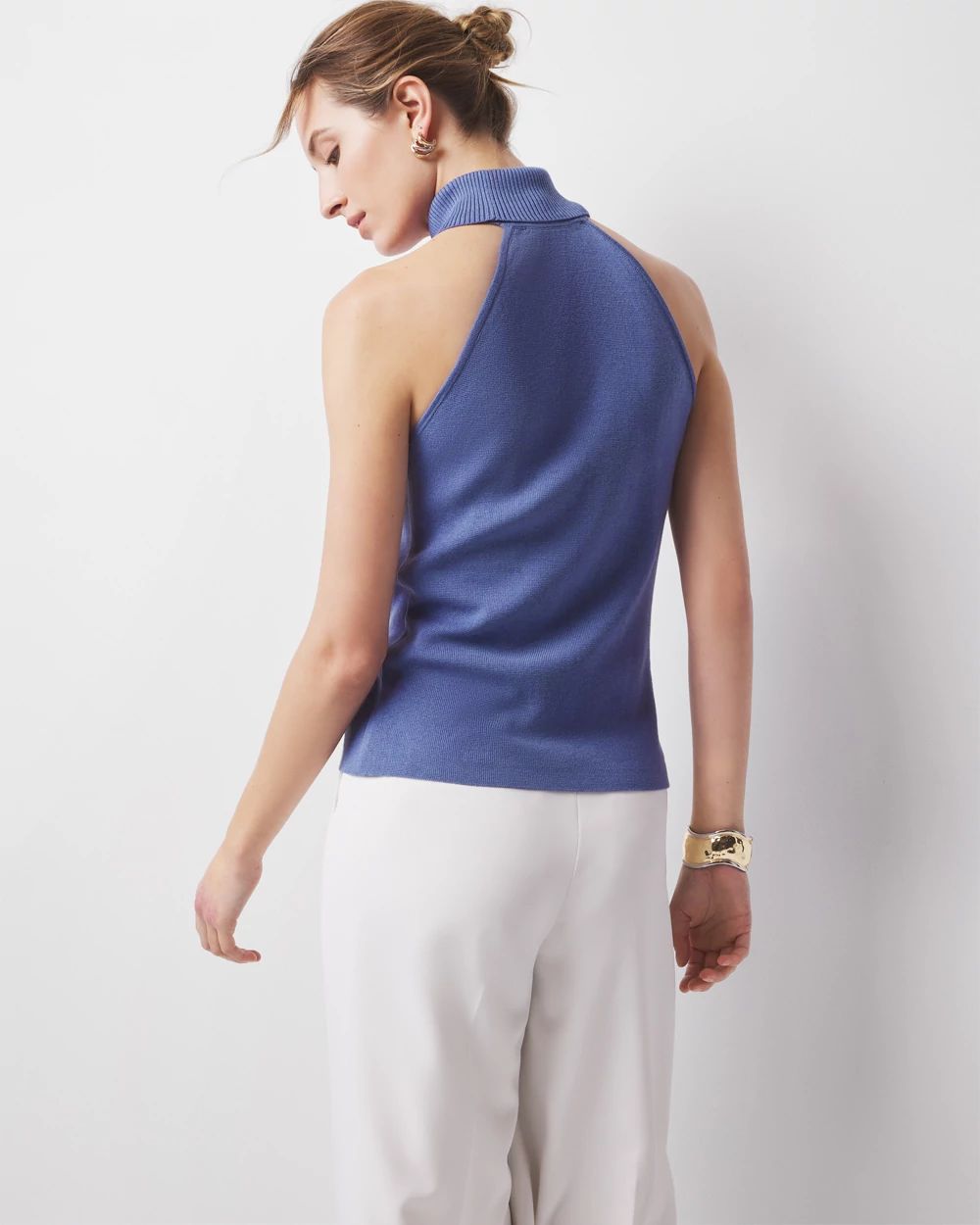 Halter Turtleneck Sweater