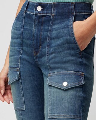 High-Rise Everyday Soft Denim™ Cargo Skinny Flare Jeans