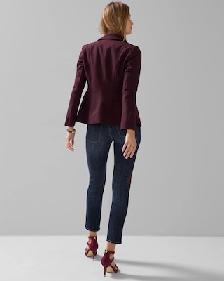 High-Rise Everyday Soft Denim™ Embroidered Straight Jeans