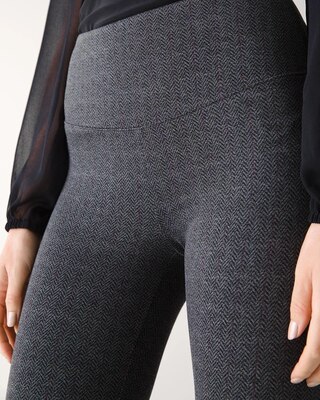 Herringbone Ponte WHBM Runway Leggings
